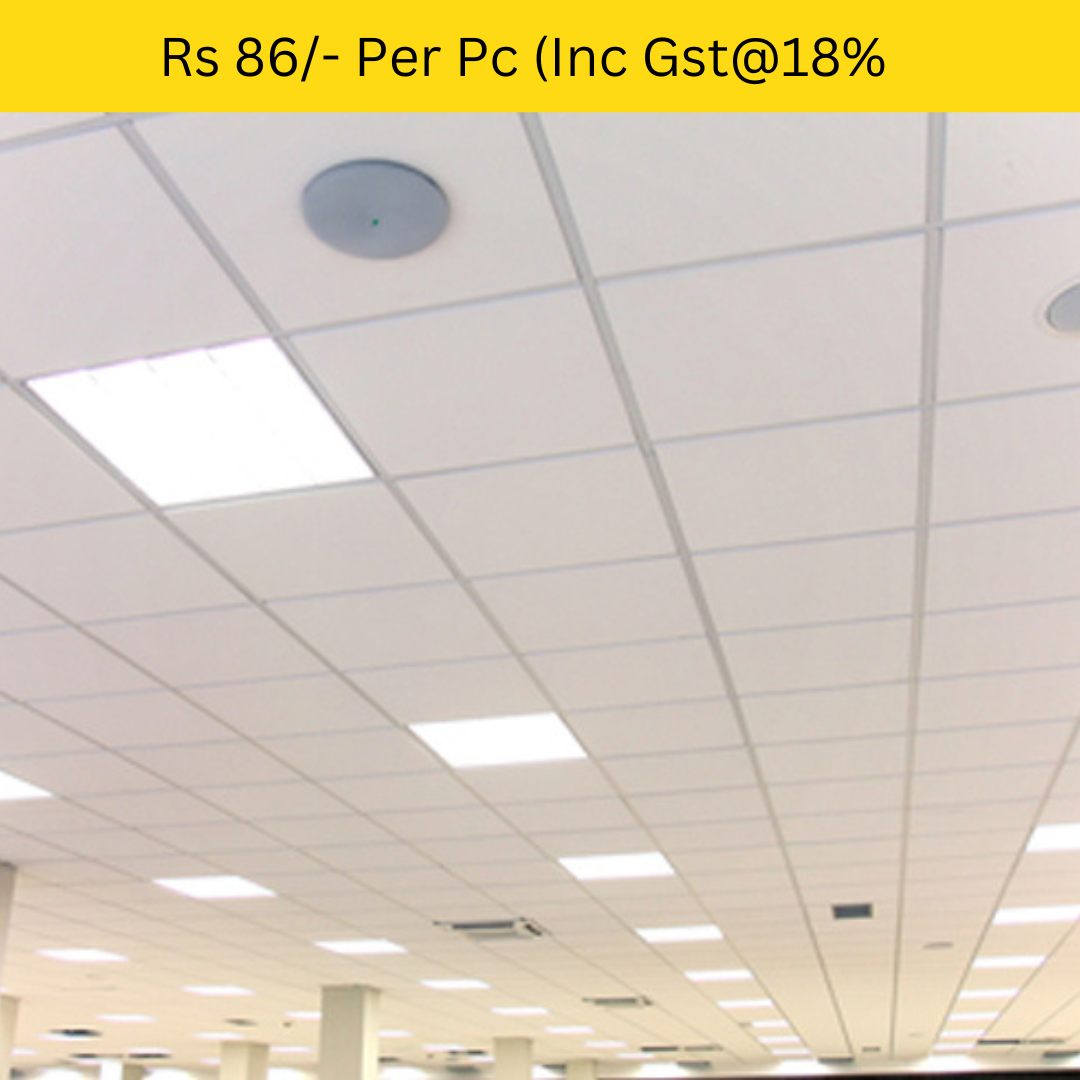 Gypsum T-Grid Ceiling Tiles 7mm 2x2' (10 pcs per box)